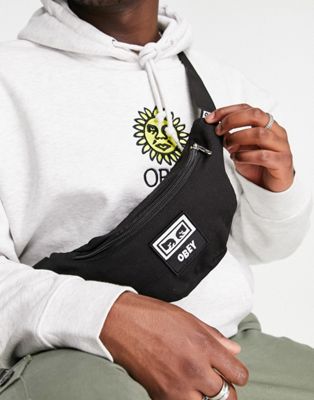 Obey wasted bum bag in black