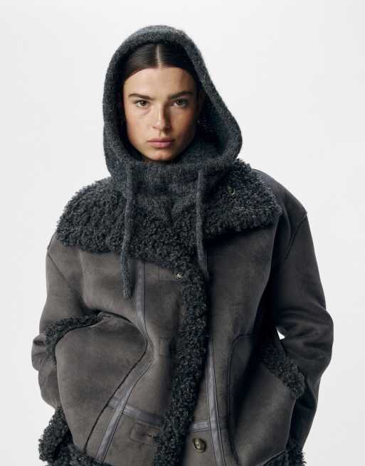 Object Balaclava in dark grey melange 1