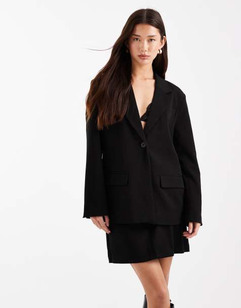 Object - Blazer habillé d'ensemble coupe boyfriend - Noir - view 1