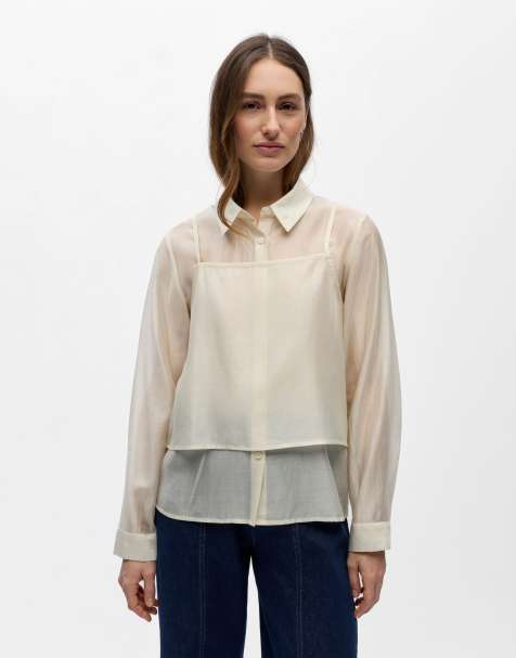 Object - Blouse in berkenkleur - view 1