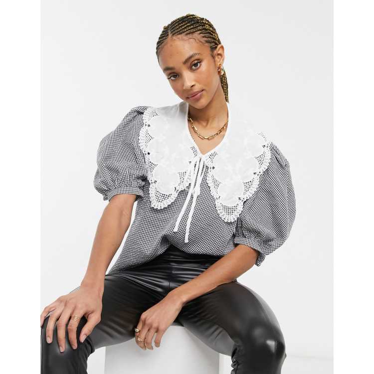 Women's Ladies Collar Long Shirts Sleeve Fashion Printed