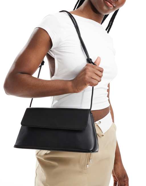 Object - Borsa da spalla in pelle nera