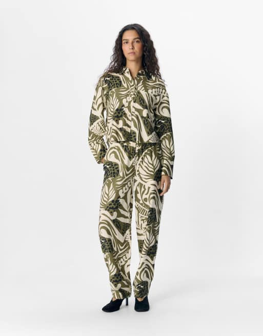 Object - Broek in capulet olijfgroen