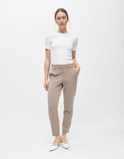 Object - Broek in fossil bruin, 3 van 5