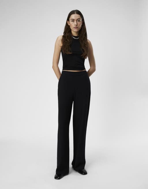 Object - Broek met wijde pijpen in zwart