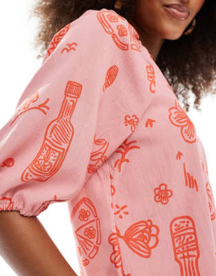 OBJECT BUTTON DOWN BLOUSE 