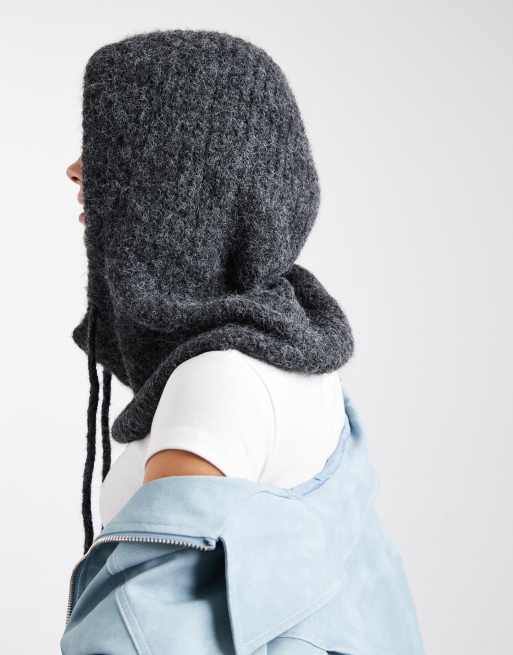 Object - Cagoule en maille - Gris foncé chiné, 2 de 3