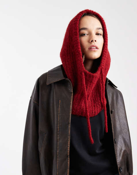 Object - Cagoule en maille - Rouge dahlia - view 1