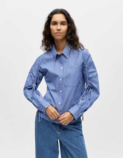 Object - Camicia blu clematide - view 1