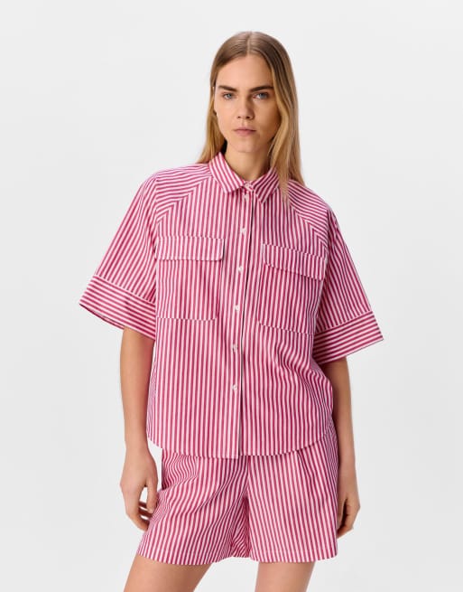 Object - Camicia color sangria