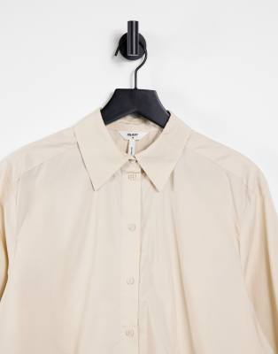 Camicia taglio lungo color crema-Bianco - Object Camicia donna  - immagine3
