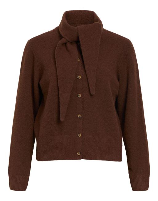 Object Cardigan in marrone cioccolato, 5 di 5
