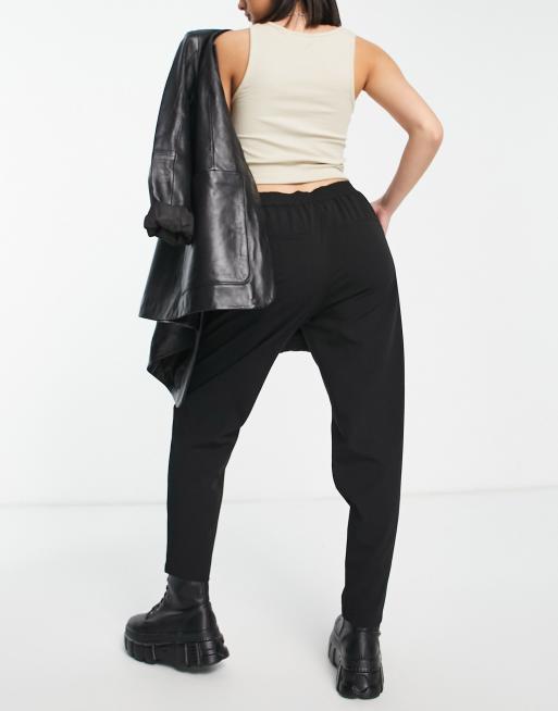 Object - Cecilie - Højtaljede, tapered bukser i sort, 2 af 4