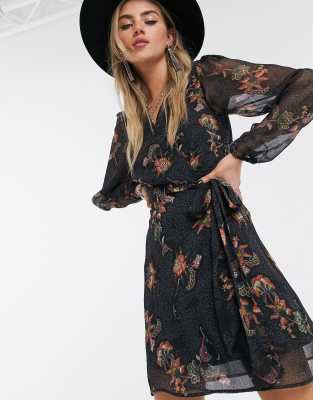 black paisley dress