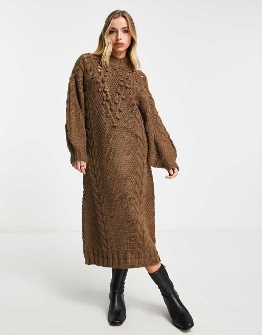 Brown 2024 jumper dresses