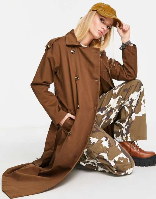 Object - Clara - Let trenchcoat i brun