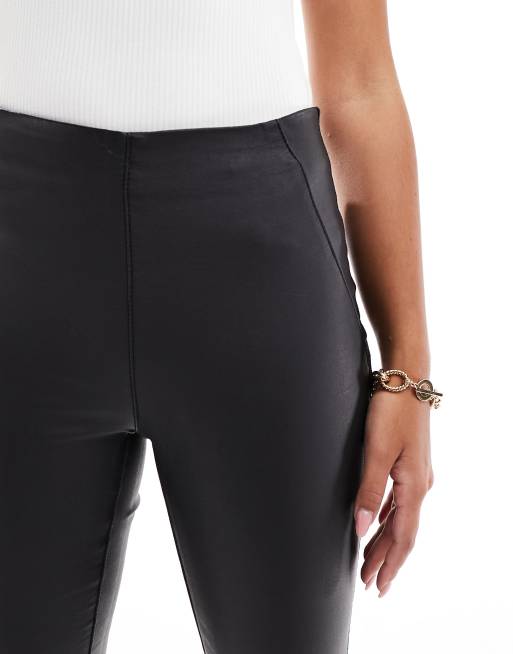 Coated Leggings, Leather Look Leggings