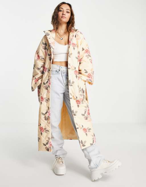 Long floral jacket sale