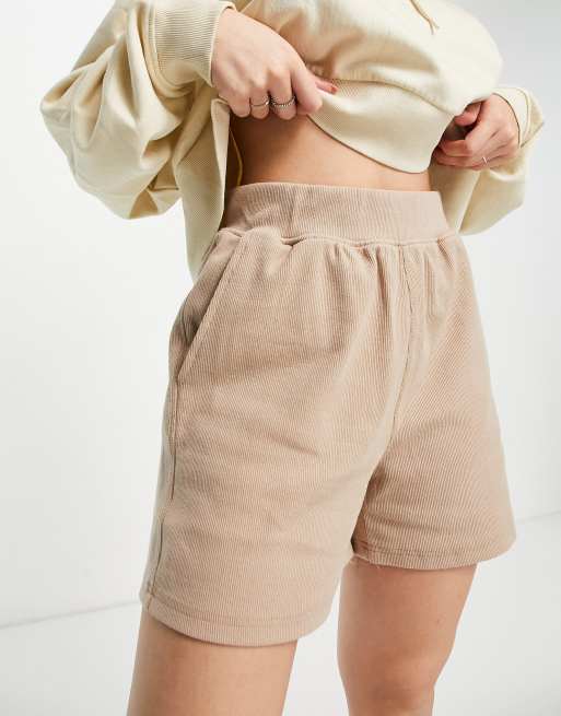 Beige store sweat shorts