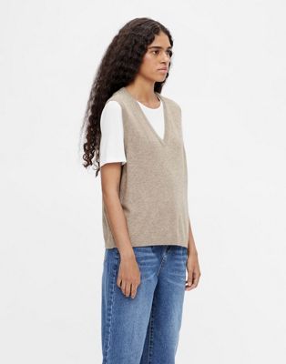 Object knitted vest in camel - ASOS Price Checker
