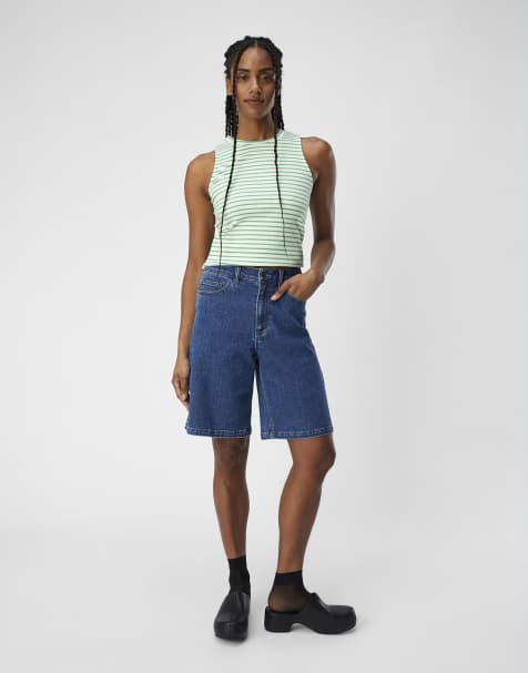 Object Denim shorts in medium blue denim - view 1