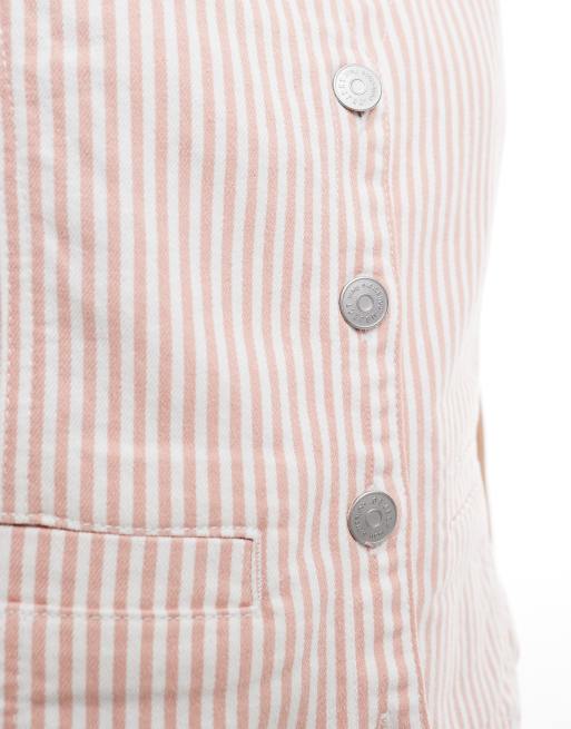 Object denim vest in rose stripe - part of a set, 2 of 4