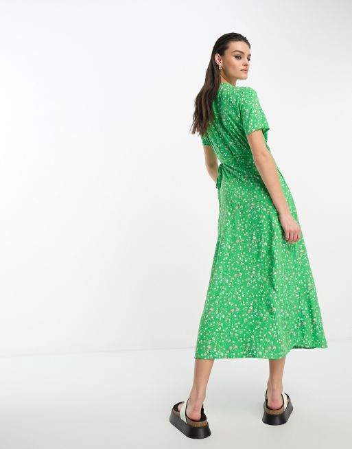 Whistles ditsy green dress sale