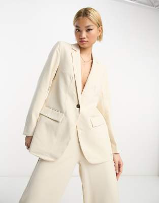 Object - Eleganter Blazer in Sandbeige, Kombiteil-Neutral