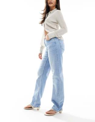 Object Ellen Straight Leg Jeans In Blue