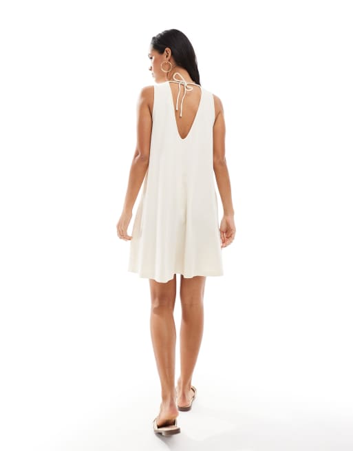 Object dress 'OBJIDUNA' female beige plain colored size L