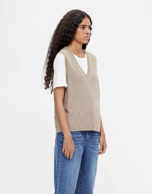 Object - Gebreid hemdje in camel
