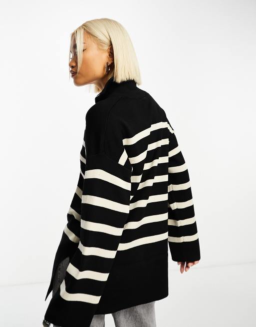 Object OBJRAY L/S Knit AOP NOOS trui voor dames, Fossil