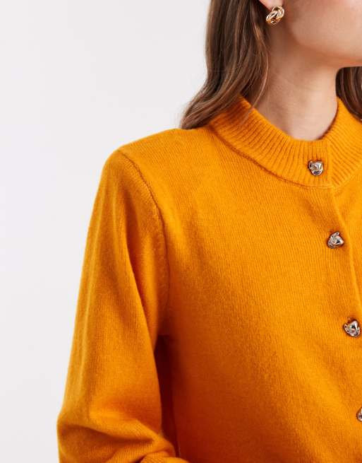 Object - Gilet à boutons en métal fondu et épaulettes - Orange désert, 2 de 4
