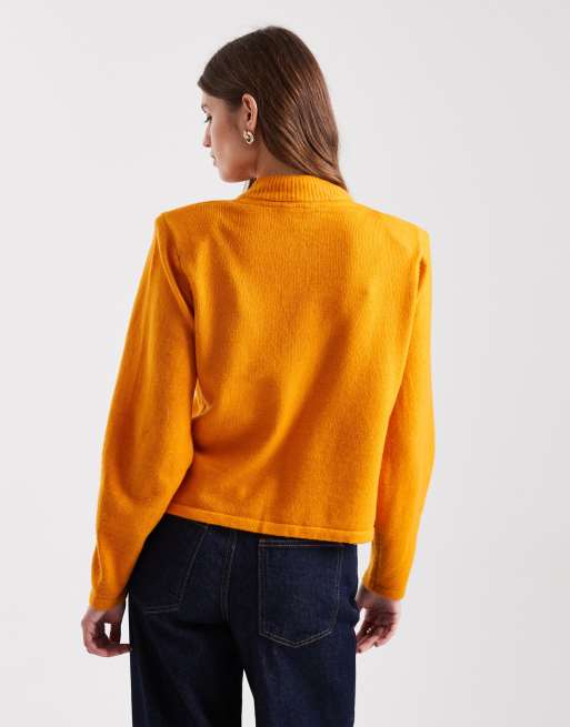 Object - Gilet à boutons en métal fondu et épaulettes - Orange désert, 4 de 4