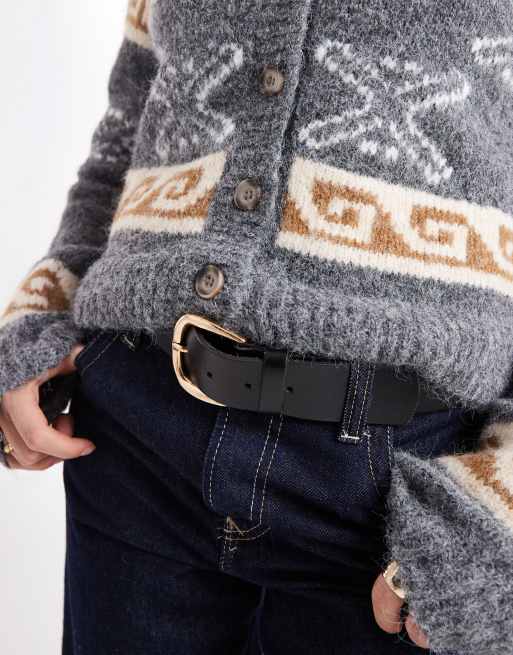 Object - Gilet en maille motif jacquard - Gris chiné, 3 de 4
