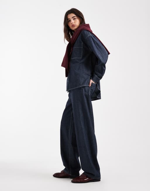 Object - Gina - Jean d'ensemble bouffant avec cordon à la taille - Brut , 3 de 5