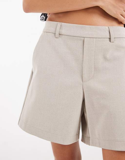 Object – Gräddvita, figursydda shorts med stretch, 2 av 5