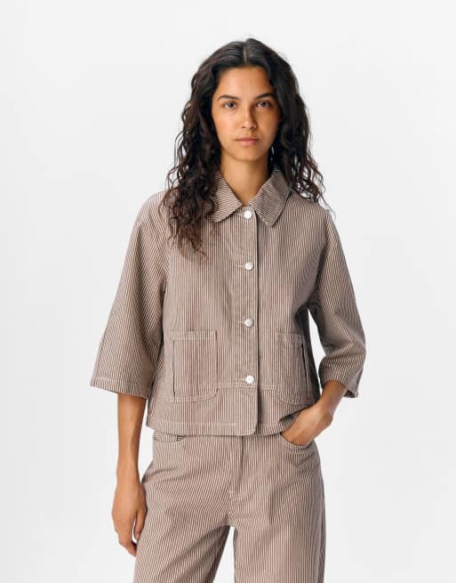 Object – Hemdjacke in Morchelbraun