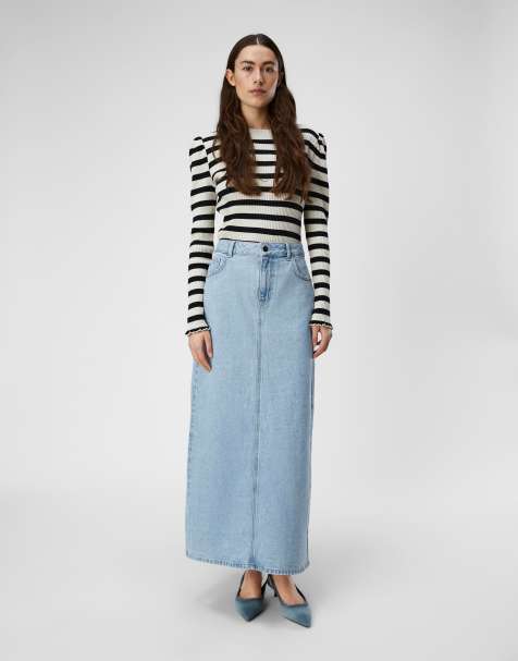 Object Maxi skirt in light blue