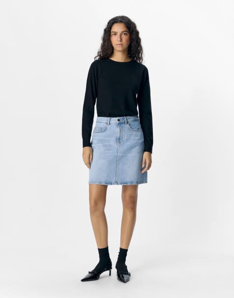 Object Mini skirt in light blue