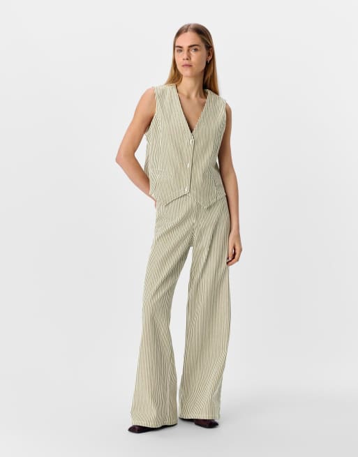 Object - Jeans met wijde pijpen in 'cloud dancer'