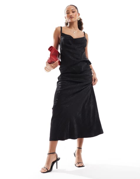 Object - Jupe longue d'ensemble en jacquard - Noir - view 1