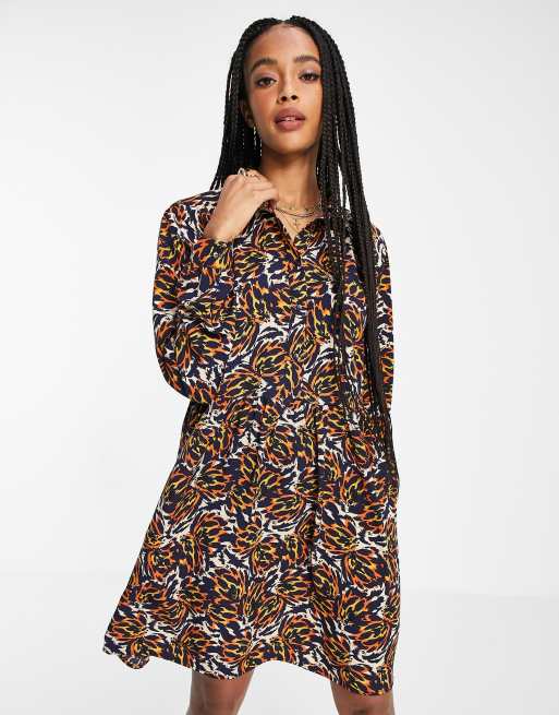 Object - Kat - Robe courte à imprimé - Multicolore