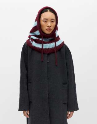 Object Knitted Balaclava In Red