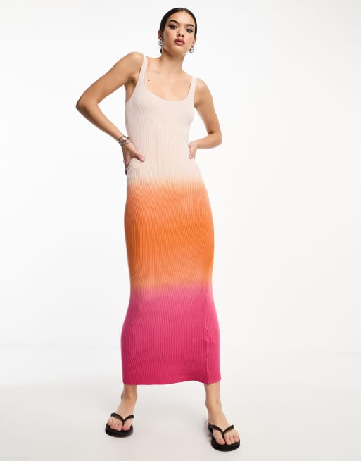 Sunset ombre cheap maxi dress