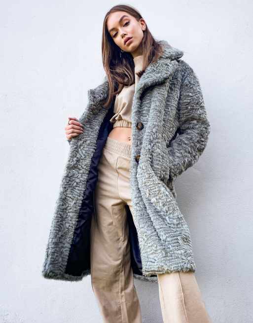 Textured 2024 fur coat