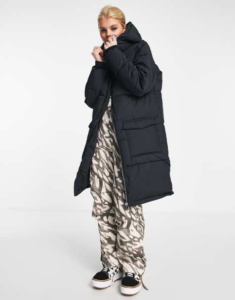 Black Longline Padded Coat