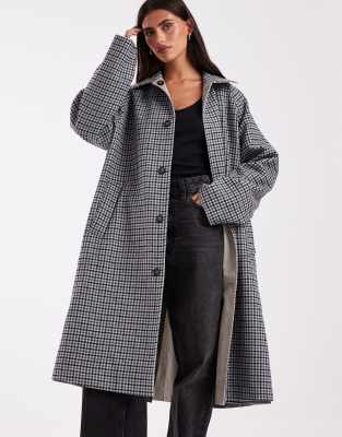 Object Longline Reversible Overcoat In Multi