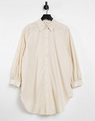 Object longline shirt in cream - ASOS Price Checker