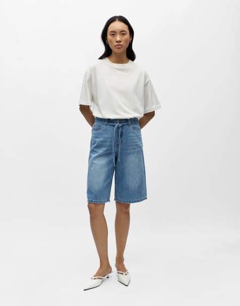 Object - Lyseblå denimshorts - view 1